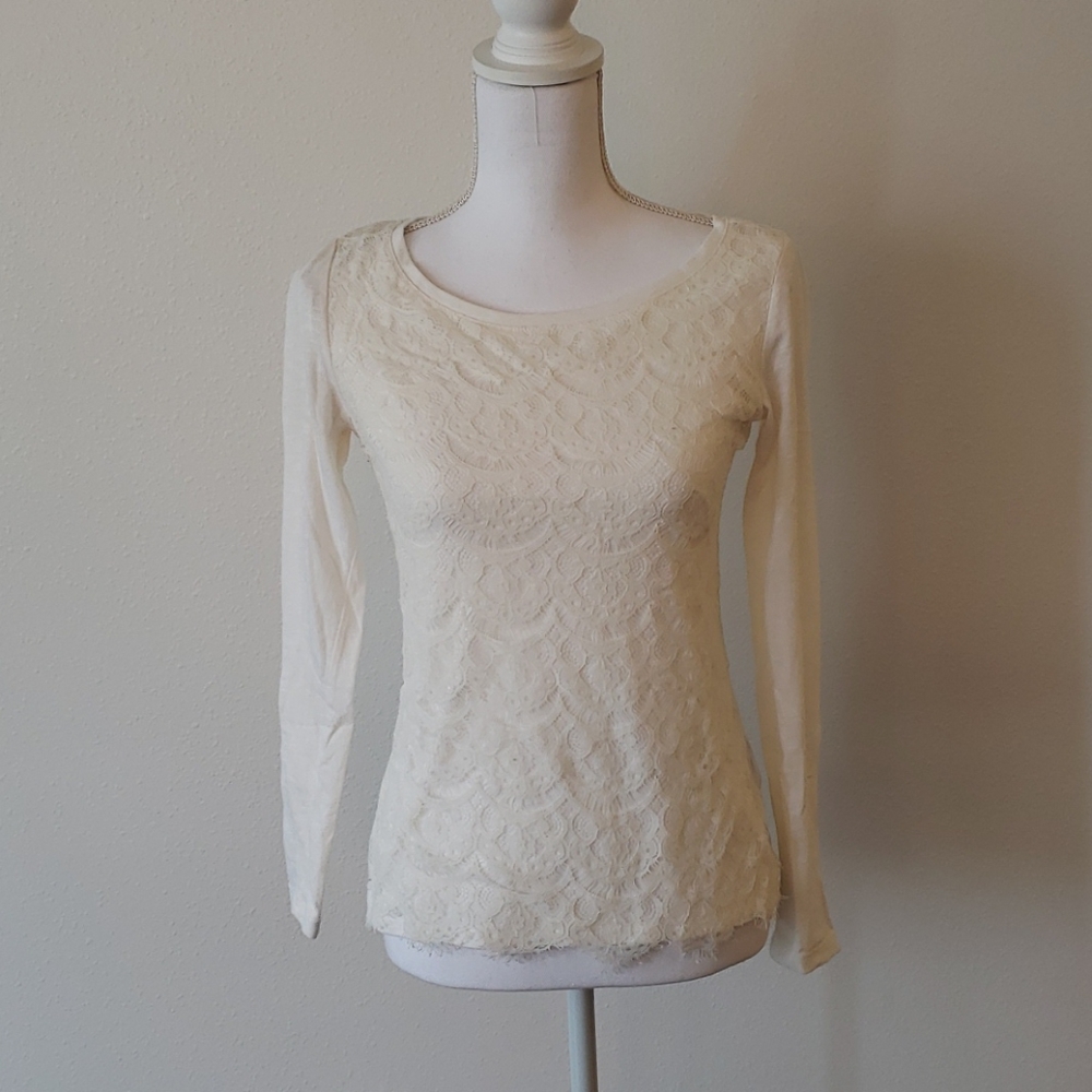 Tie Back Lace Top